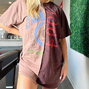 Brown and Tan T-shirt